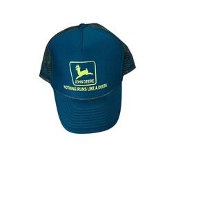 John Deere vintage mesh SnapBack green trucker hat‎